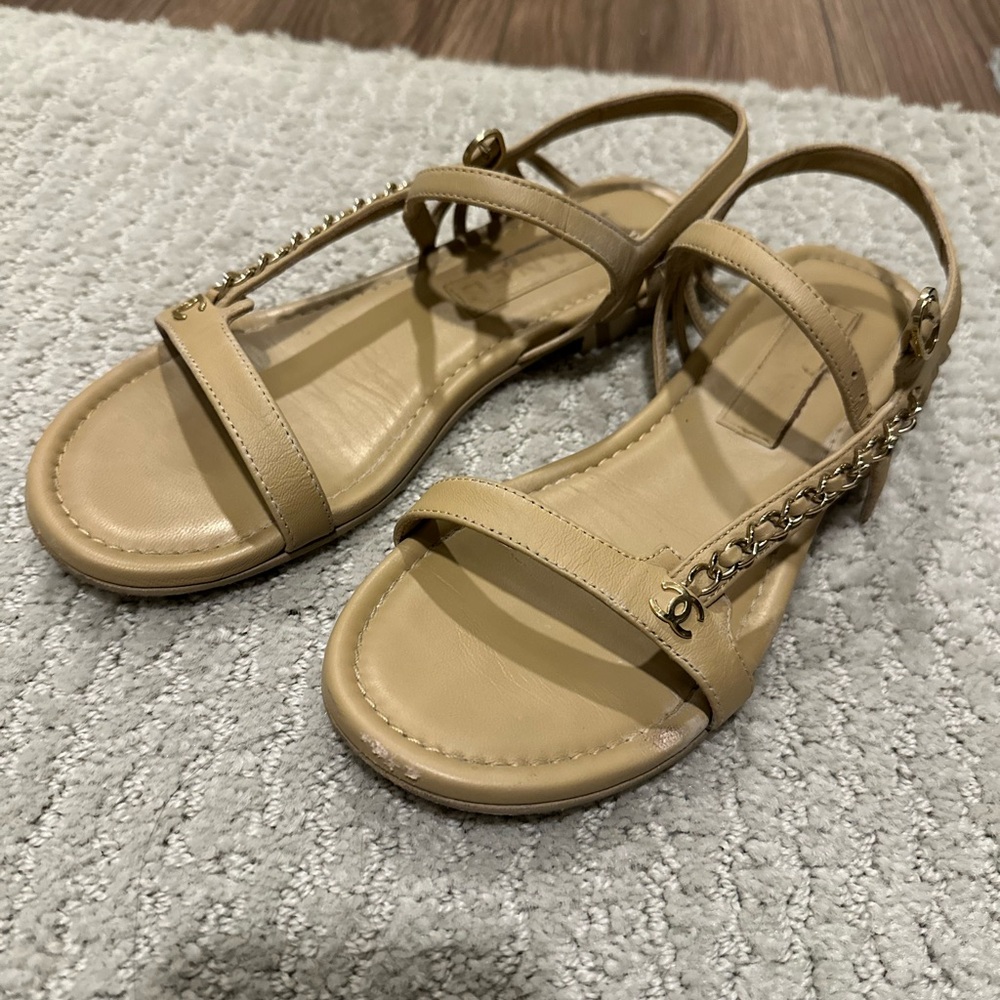 Chanel Beige Sandals